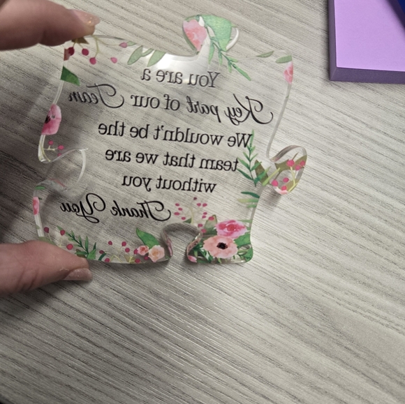 Coworker Gift Puzzle Piece - Picture 3 of 10